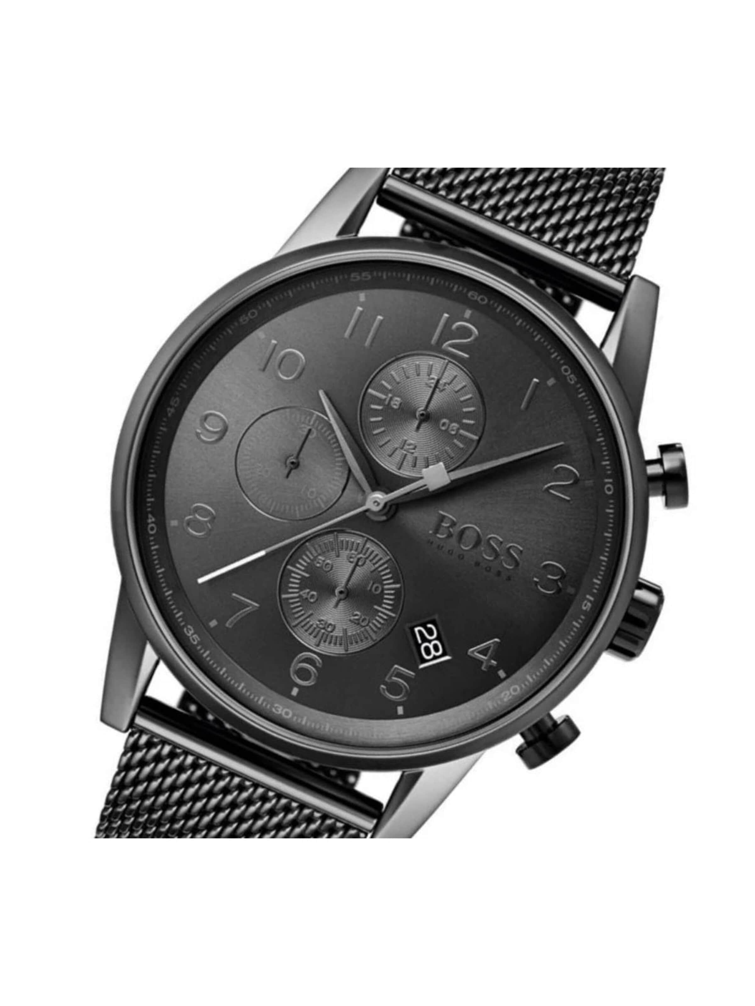 Orologio analogico 'Montre Homme Hugo Boss Navigator Chronograph 1513674' di HUGO BOSS in nero
