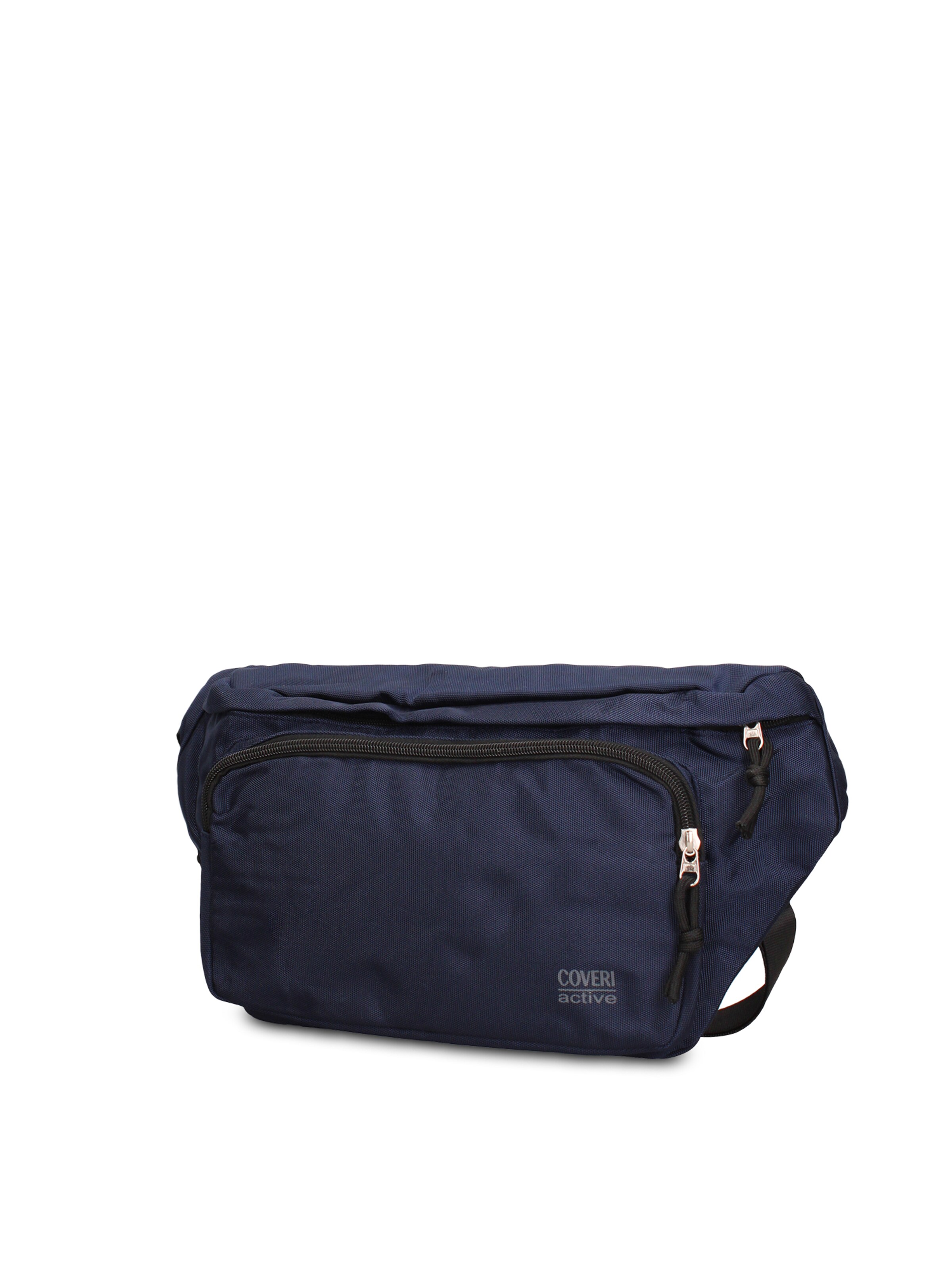 Marsupio 'Marsupio Uomo Vegan Leather con Zip e Tracolla Regolabile' di Coveri Collection in blu
