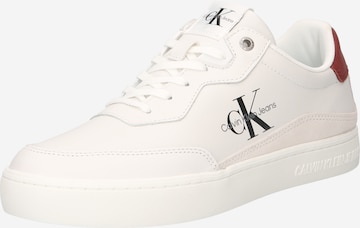 Sneaker low de la Calvin Klein Jeans pe alb: față