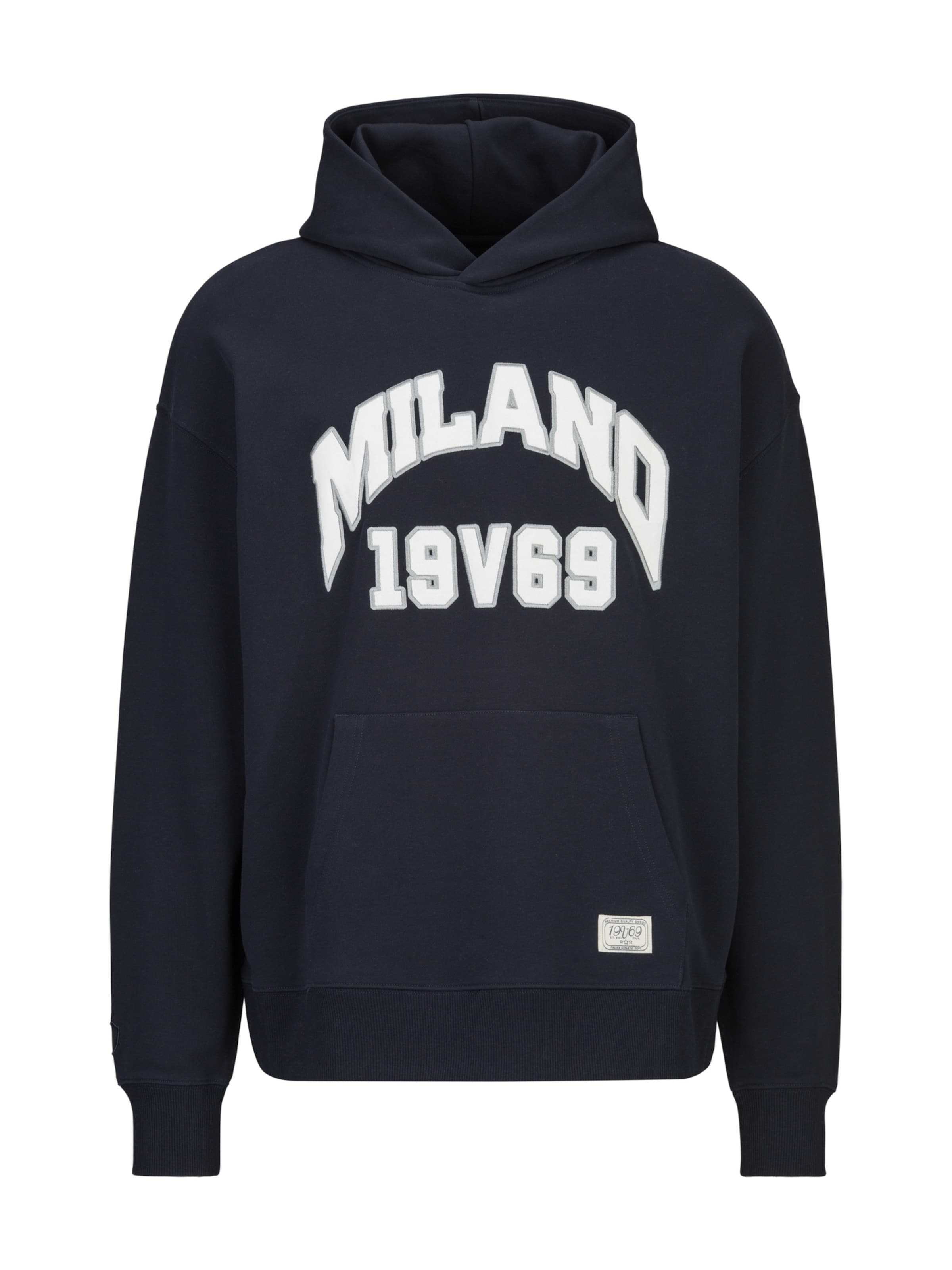 19V69 ITALIA - Sudadera 'Quentino College' en azul: frente