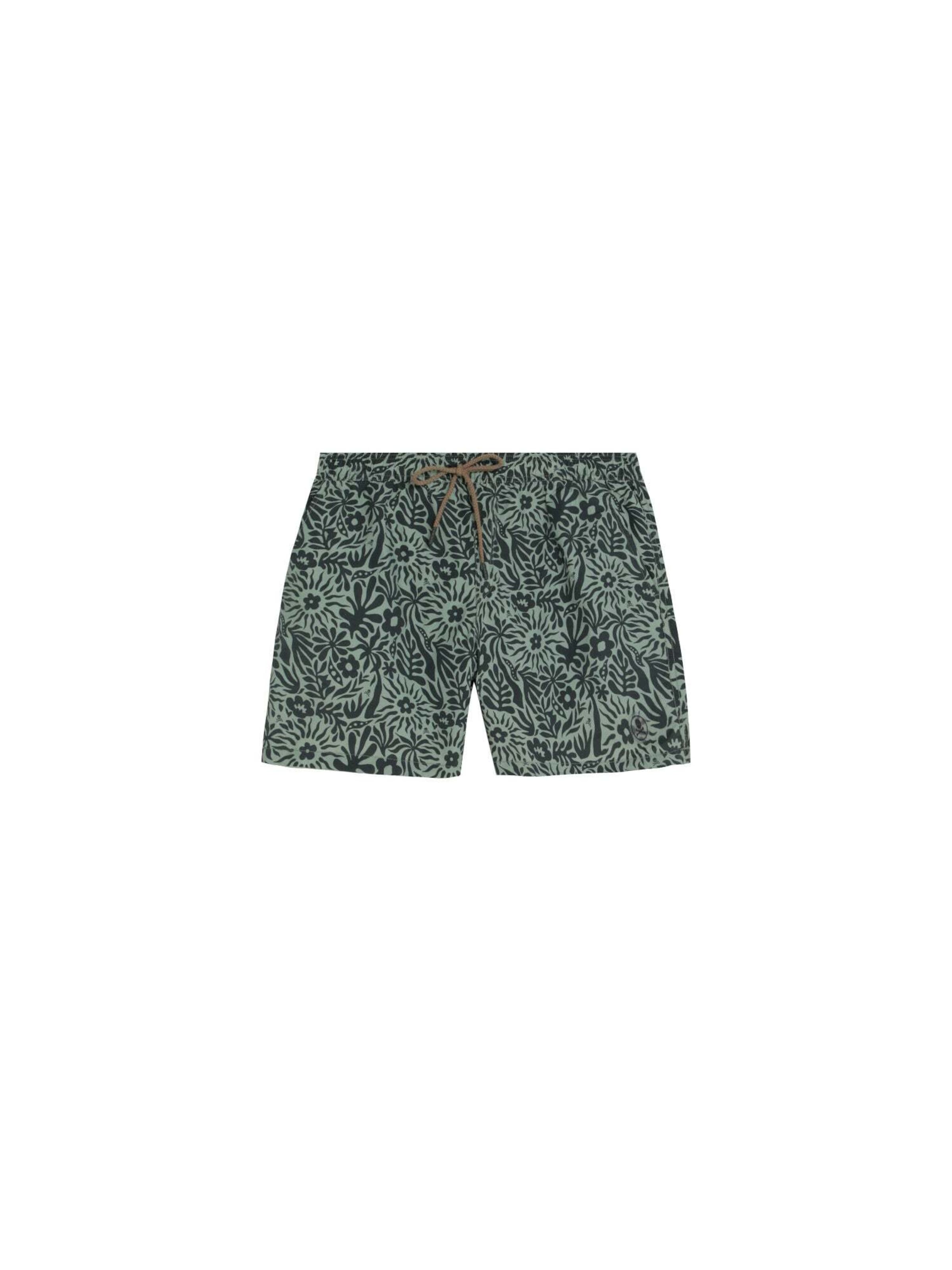 Scalpers Skull Flowers Swimsuit ' ' in Grün: Vorderseite
