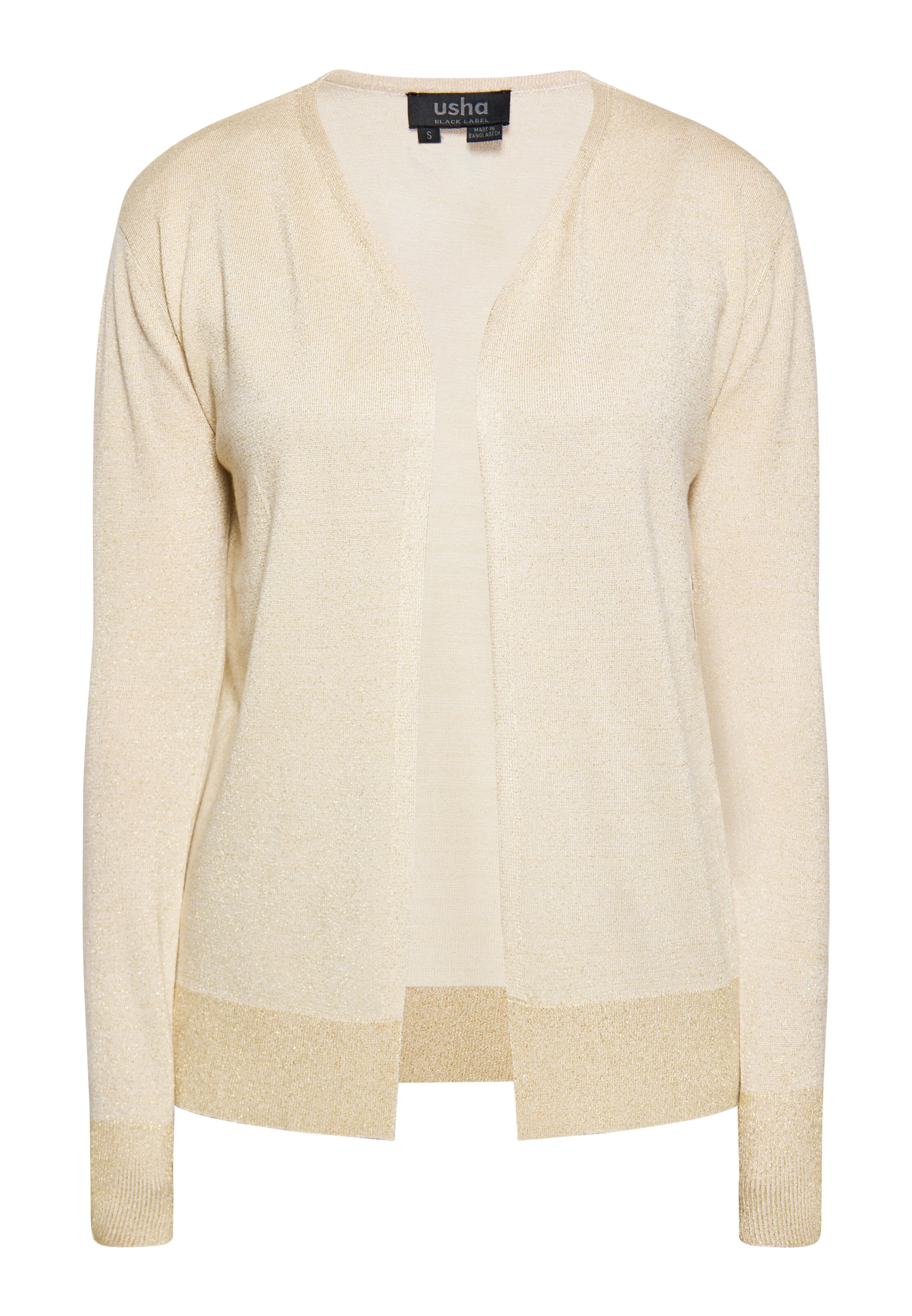 Cardigan usha BLACK LABEL en beige : devant