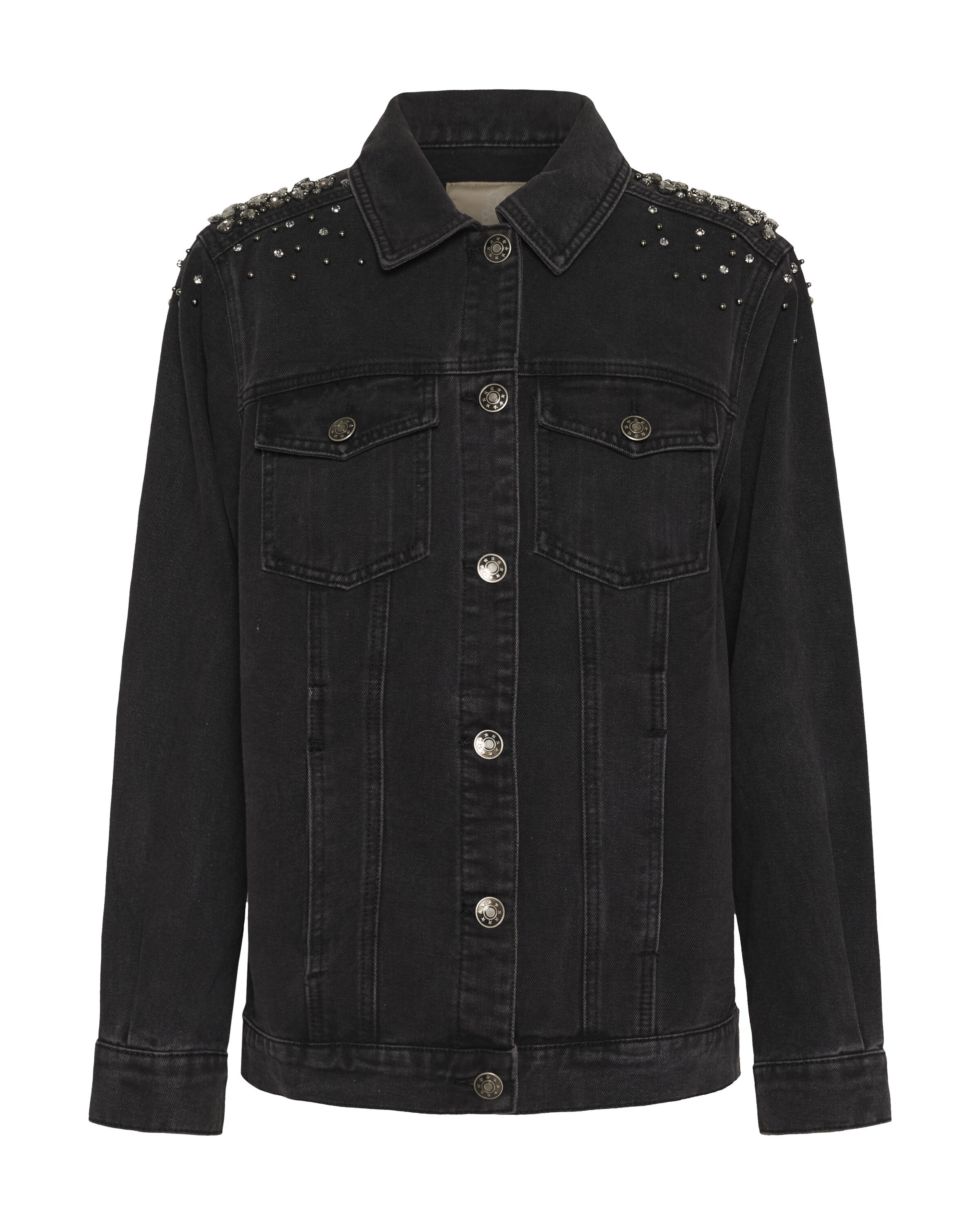 CULTURE Between-Season Jacket 'CUCally' in Black denim, Item view