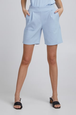 ICHI Regular Shorts 'Kate' in Blau: predná strana