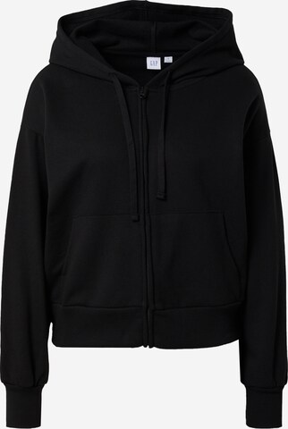 GAP Sweat jacket in Black: front