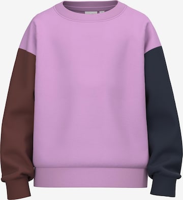 NAME IT - Sweatshirt 'Susan' em roxo: frente