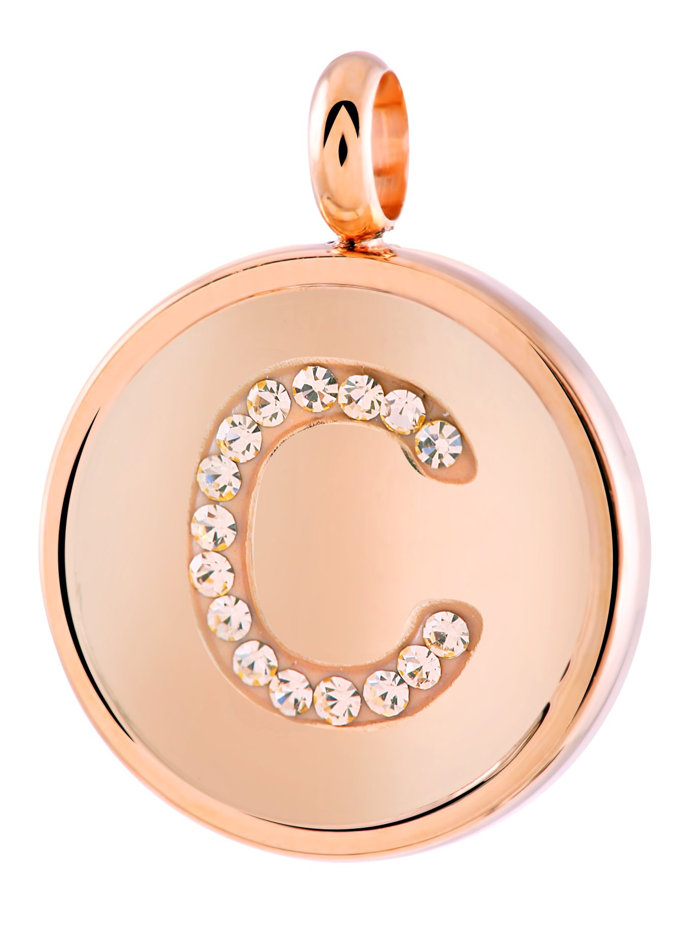 Lucardi Anhänger in Gold: Vorderseite