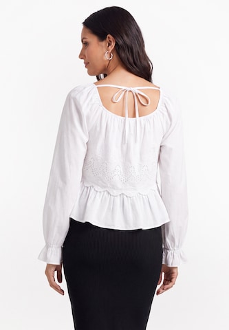usha BLACK LABEL Blouse in White