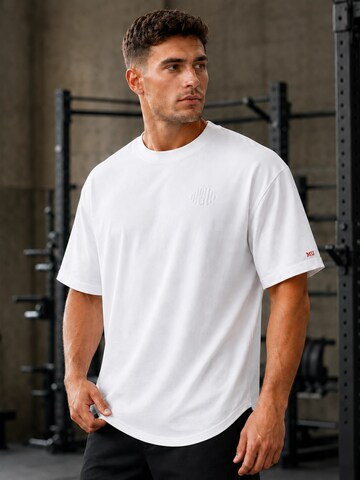 Muscle Up Functioneel shirt 'Form Tee' in Wit: voorkant