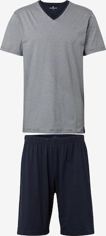 TOM TAILOR Short Pajamas in Blue: front