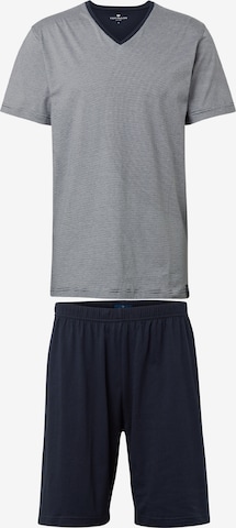 Pyjama court TOM TAILOR en bleu : devant