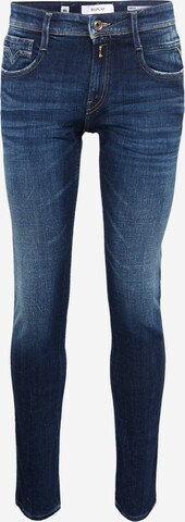 REPLAY Skinny Jeans 'ANBASS' in Blauw: voorkant