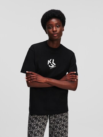 KARL LAGERFELD JEANS Koszulka w kolorze czarny: przód