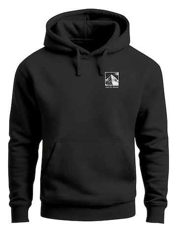 Neverless Sweatshirt 'viva la monte'‌ in Schwarz: Vorderseite