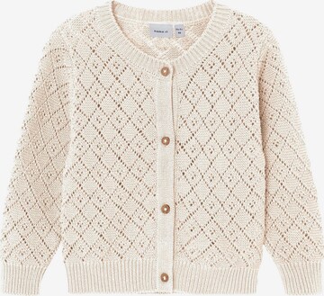 Cardigan NAME IT en beige : devant