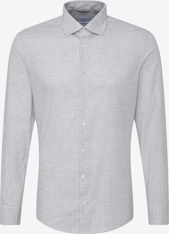 Coupe slim Chemise business SEIDENSTICKER en gris : devant