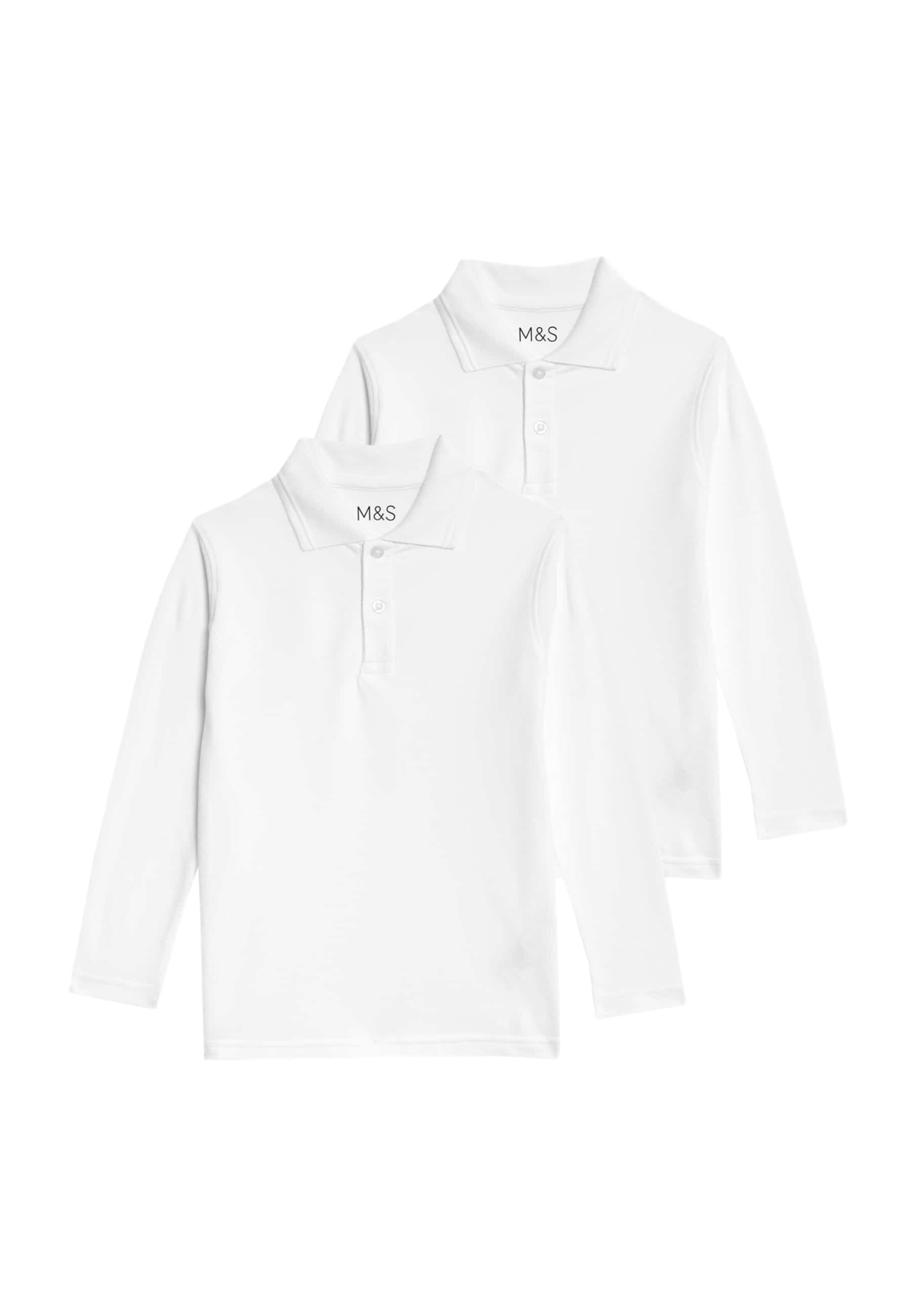 Marks & Spencer Poloshirt in Weiß: Vorderseite