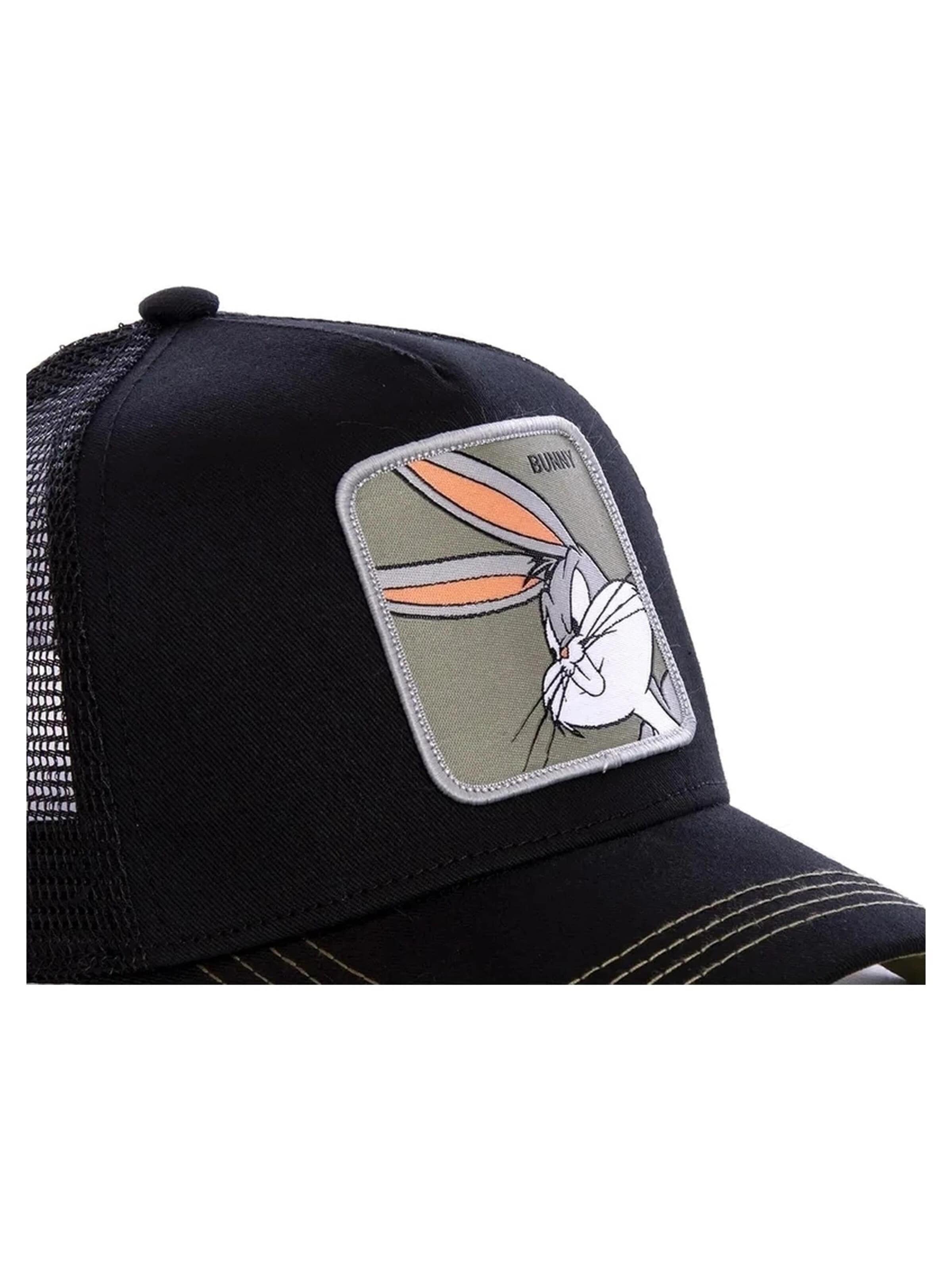 Capslab - Gorra 'Gorra capslabs negra bugs bunny bordado frente visera curva' en negro