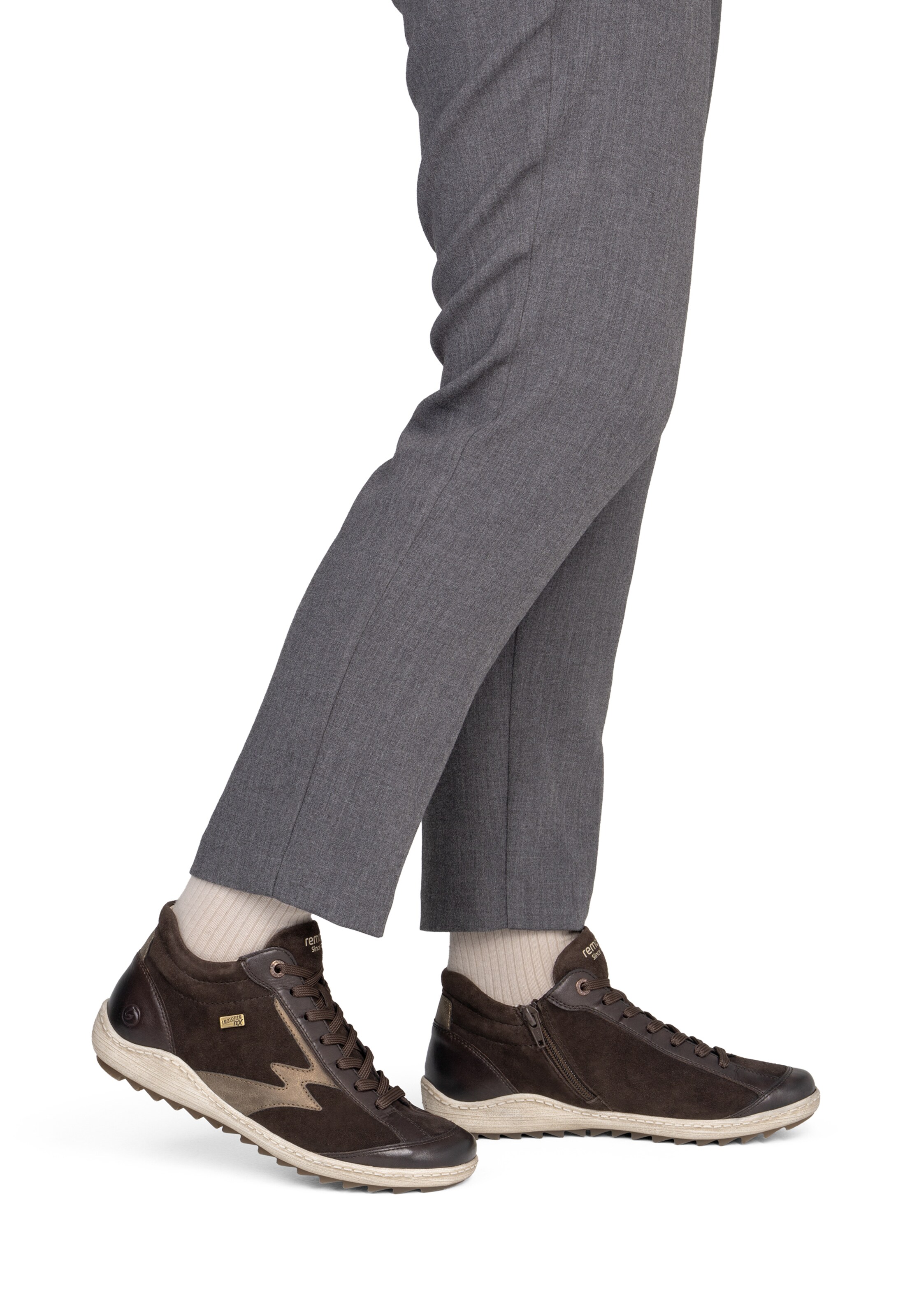 Chaussure de sport à lacets REMONTE en marron
