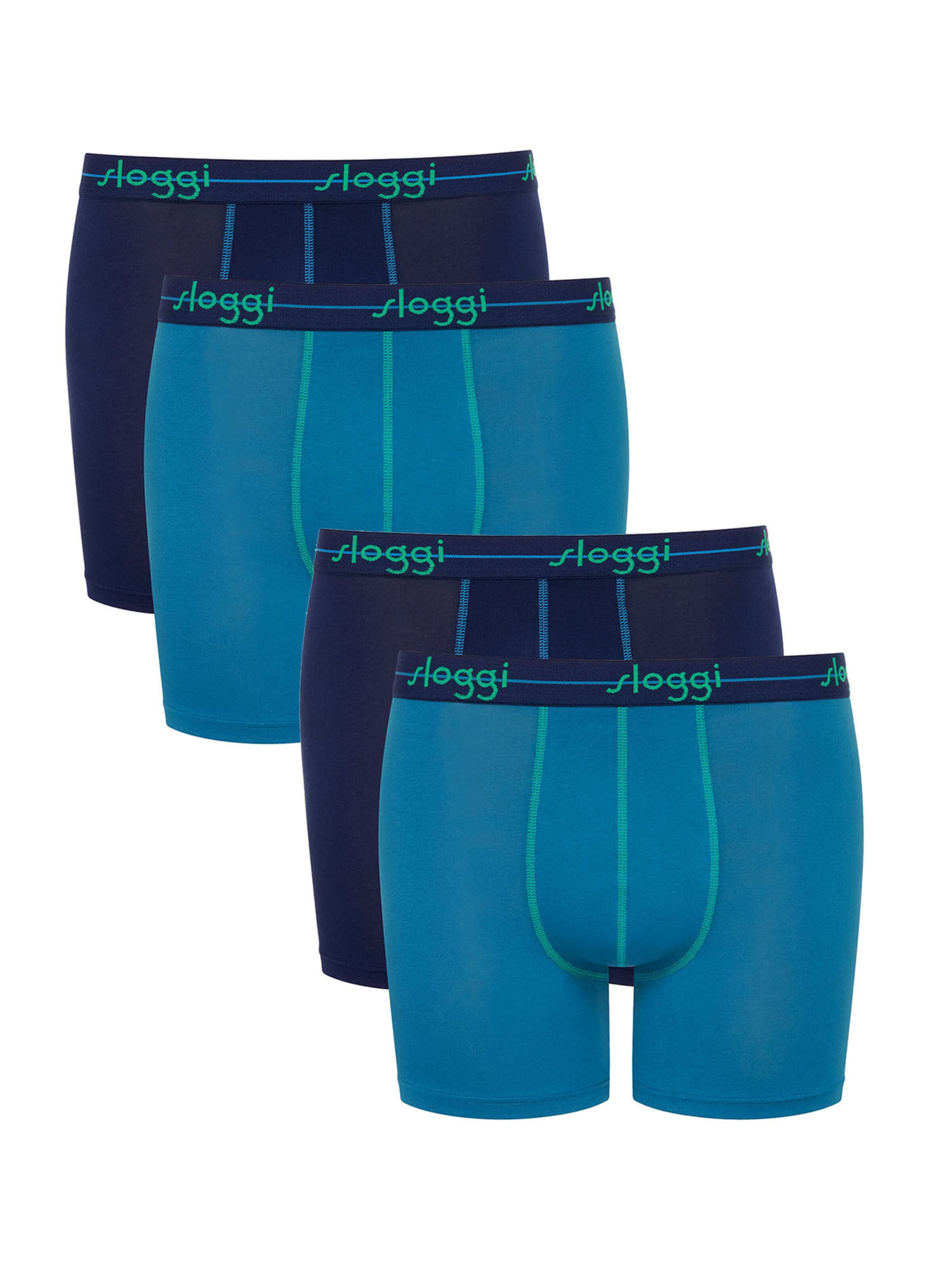 SLOGGI Boxershorts 'Start' in de kleur Hemelsblauw / Donkerblauw, Productweergave