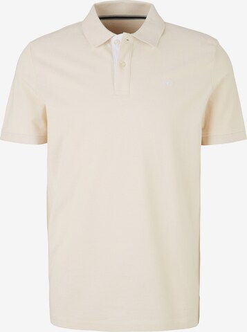 TOM TAILOR Poloshirt in Beige: predná strana