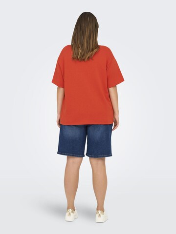 ONLY Carmakoma Sweatshirt 'CARJill' in Rood