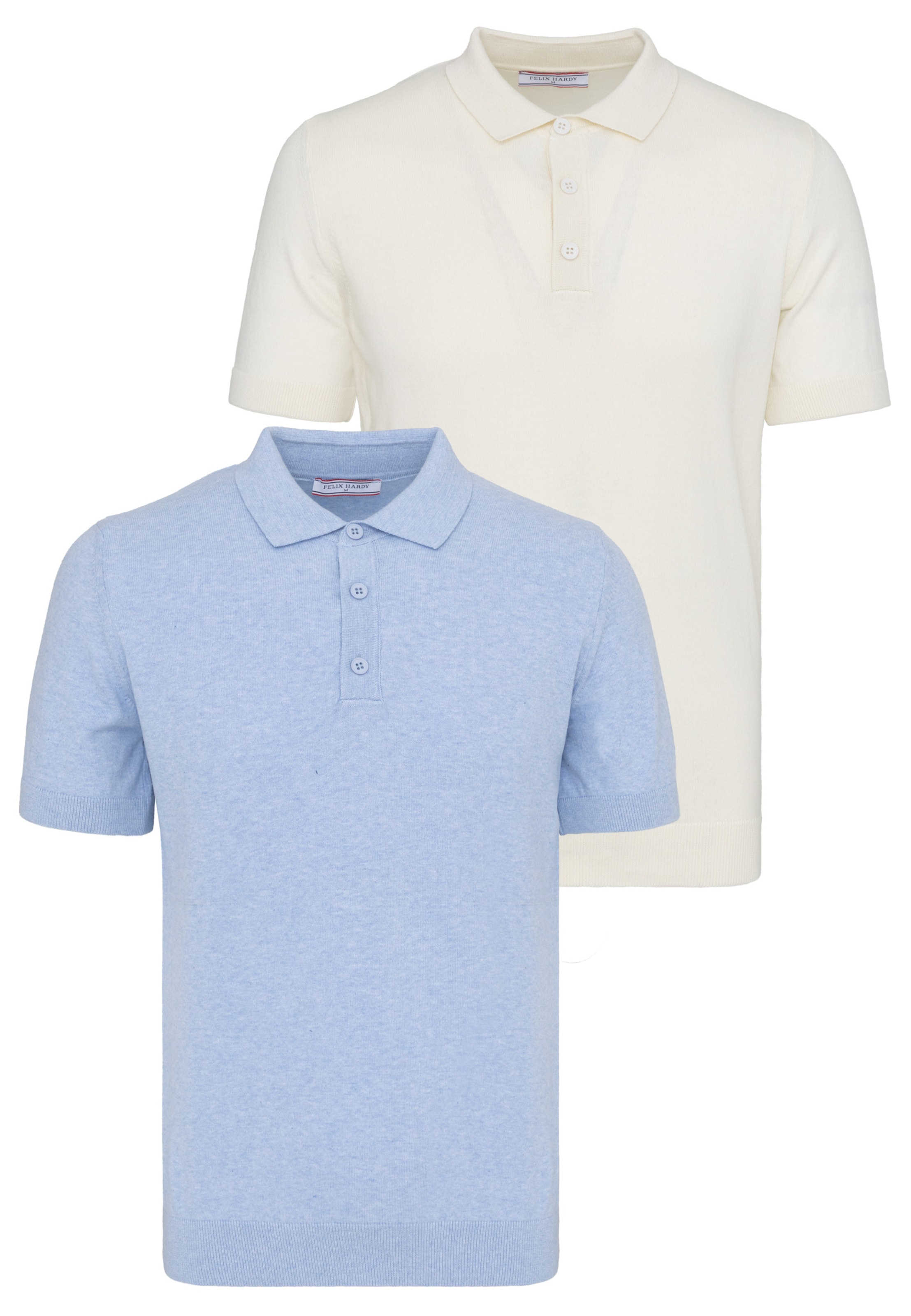 Felix Hardy T-Shirt en écru / bleu clair, Vue avec produit