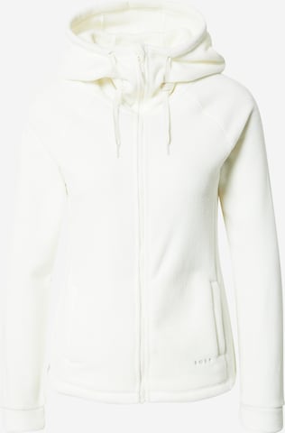 ROXY Athletic Zip-Up Hoodie in White: front