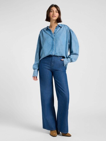 Lee Bluse 'Statement Collar Shirt' in Blau