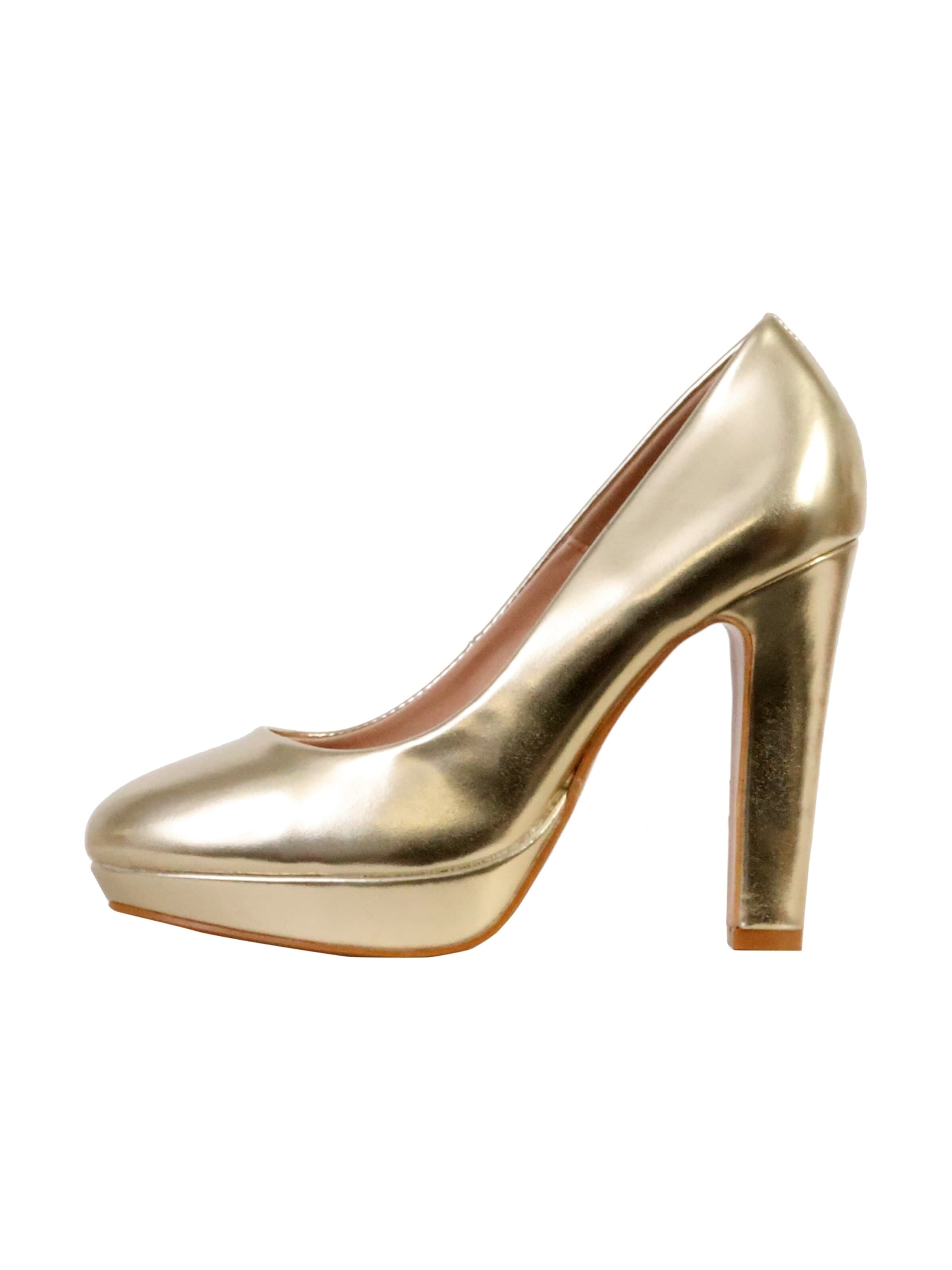 Super Mode - Zapatos con plataforma 'Pumps mit Absatz von LBS' en oro: frente