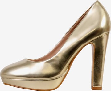 Super Mode Pumps 'Pumps mit Absatz von LBS' in Gold: front