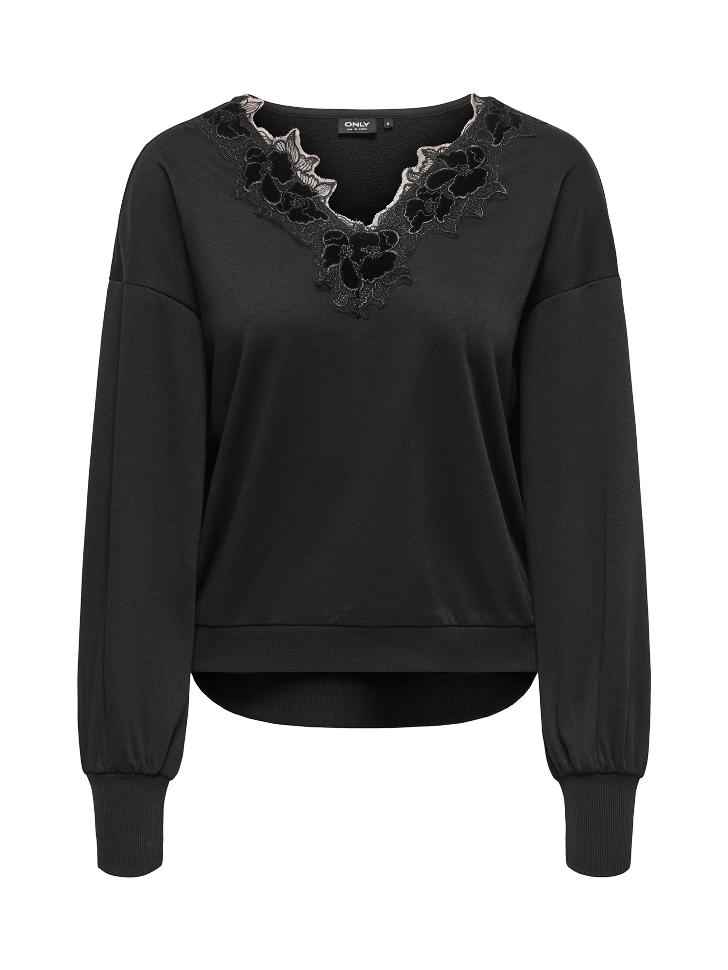Felpa 'ONLBROOKE' di ONLY in nero: frontale