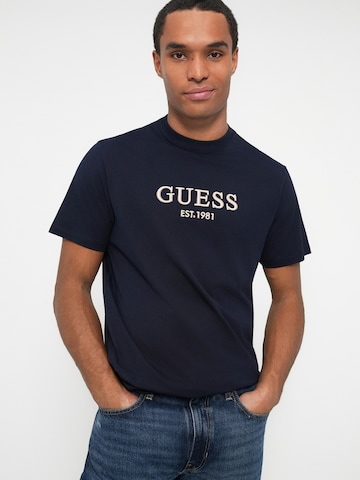 GUESS Koszulka w kolorze niebieski