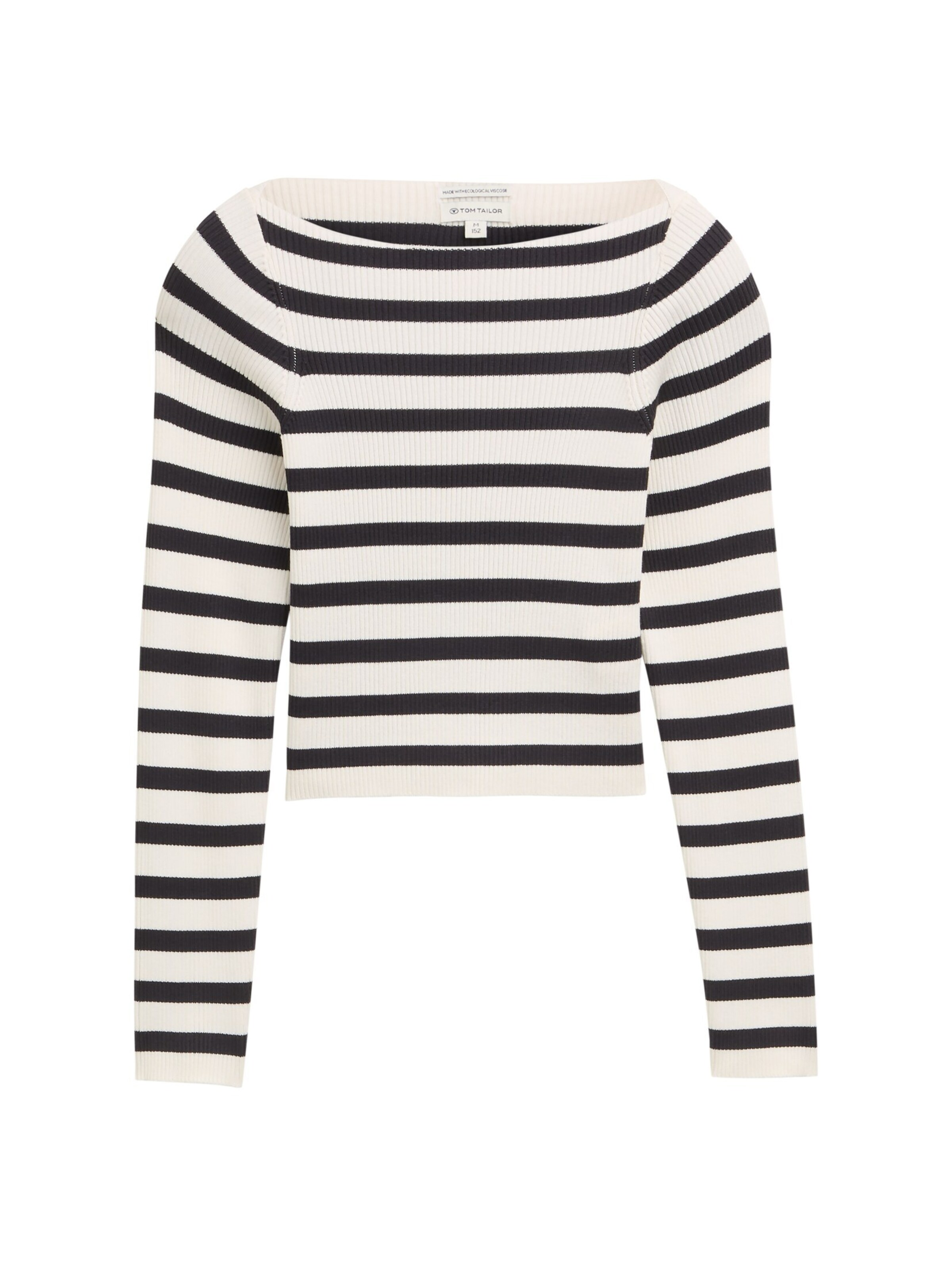 TOM TAILOR Sweater in White: front