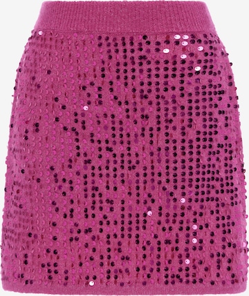 Jupe faina en rose : devant
