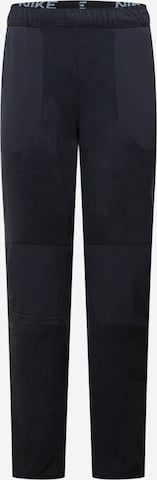 NIKE Normalny Spodnie sportowe w kolorze czarny: przód