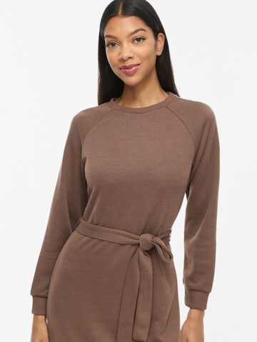 VILA Knit dress 'VIEMMY' in Brown