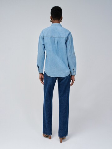 Salsa Jeans Blouse 'Lightdenim' in Blauw