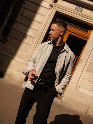 DAN FOX APPAREL Regular fit Πουκάμισο 'Jason' σε γκρι