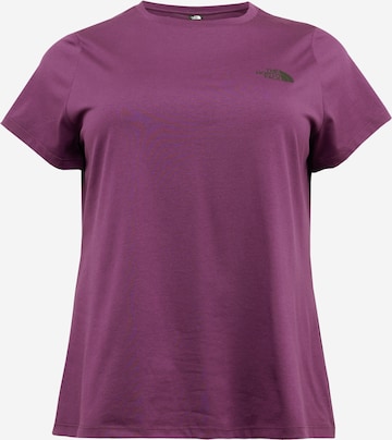 THE NORTH FACE - Camisa 'SIMPLE DOME' em roxo: frente