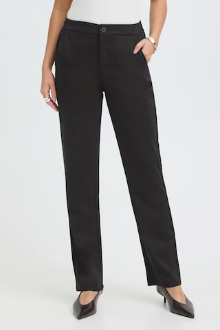 Fransa - Slimfit Calças em preto: frente