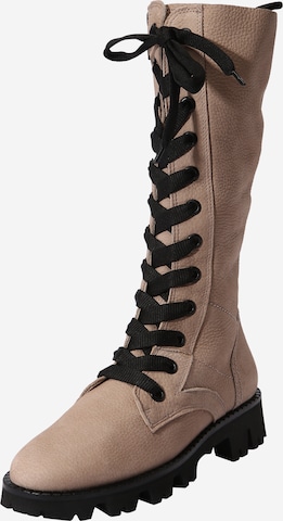 Paul Green Schnürstiefel 'GRAINED' in Beige: predná strana