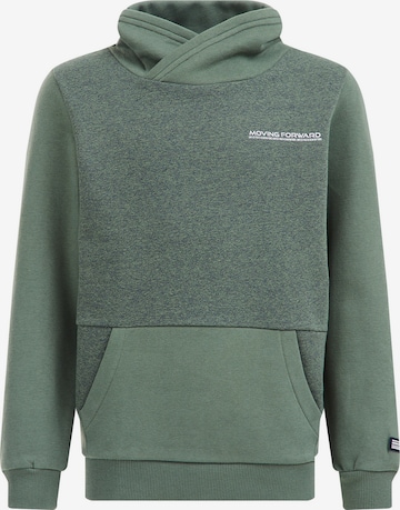 Sweat WE Fashion en vert : devant