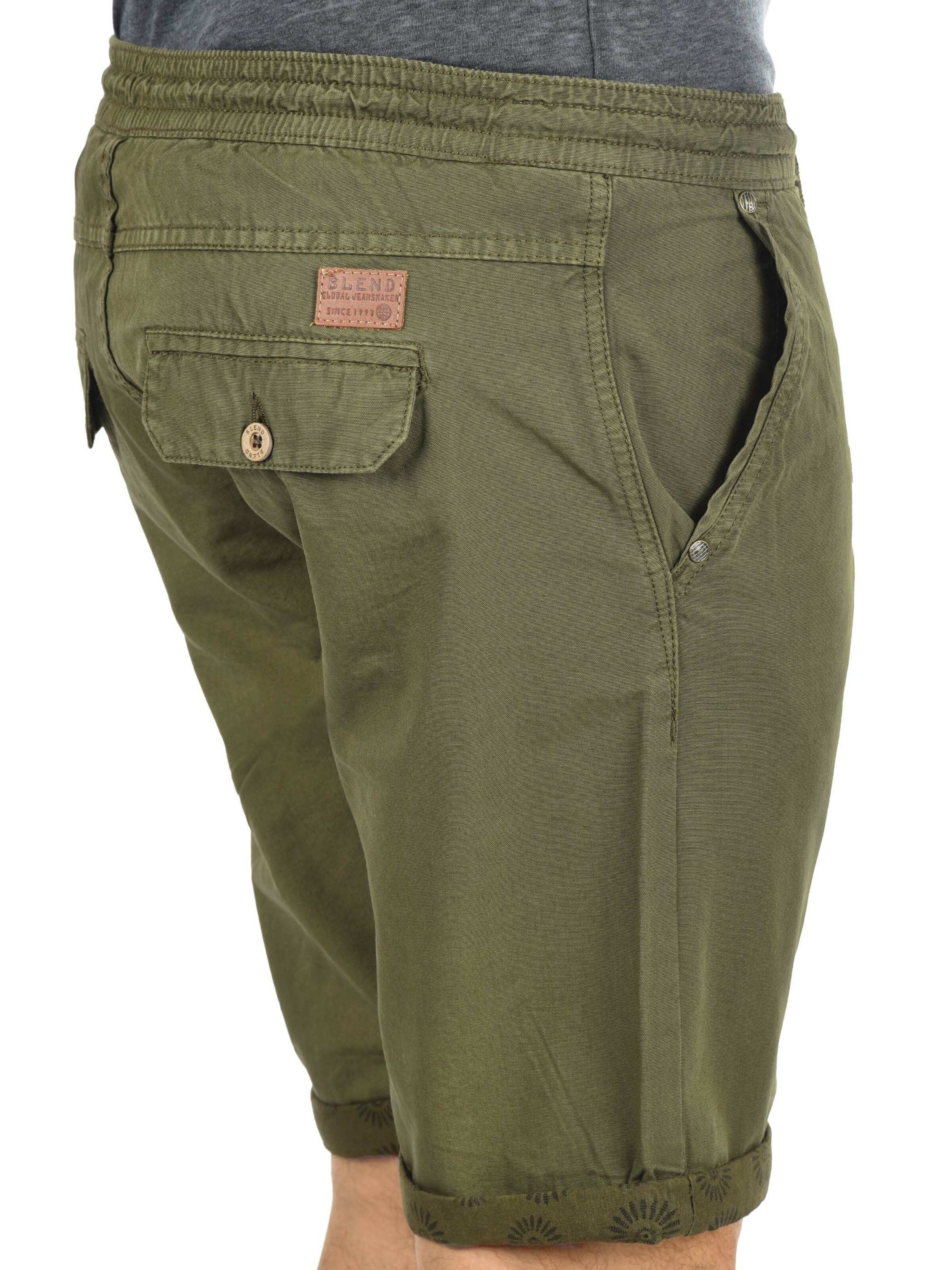 BLEND Regular Chino Pants 'BHClaudio' in Green