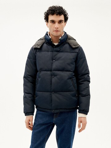 Thinking MU Winter Jacket ' Trash Emmet' in Blue: front