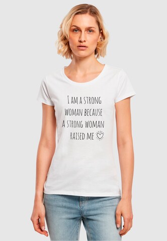 ABSOLUTE CULT Shirt 'Mother's Day - Strong Woman' in Wit: voorkant