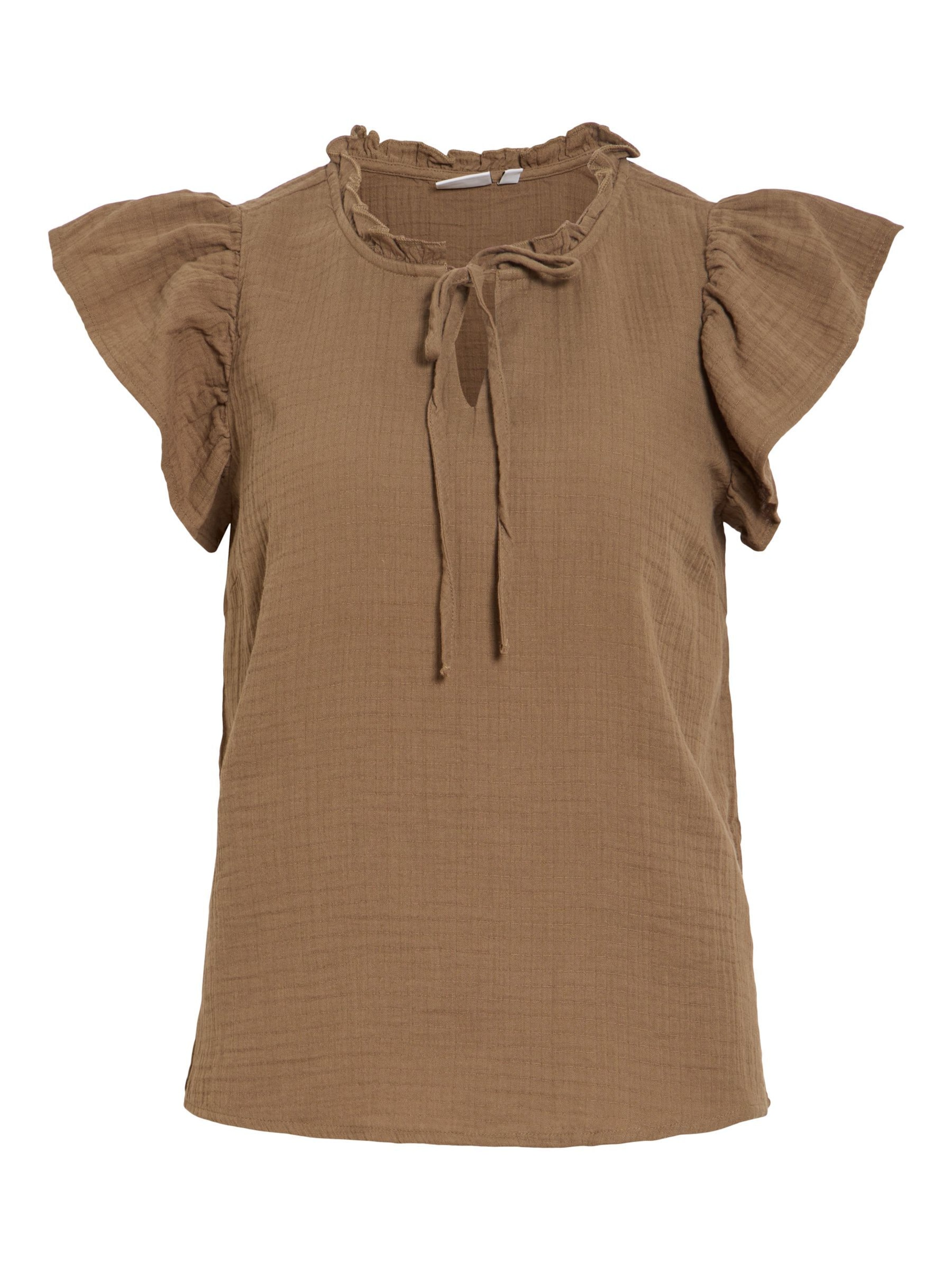 VILA Bluse 'VILania' i brun: forside