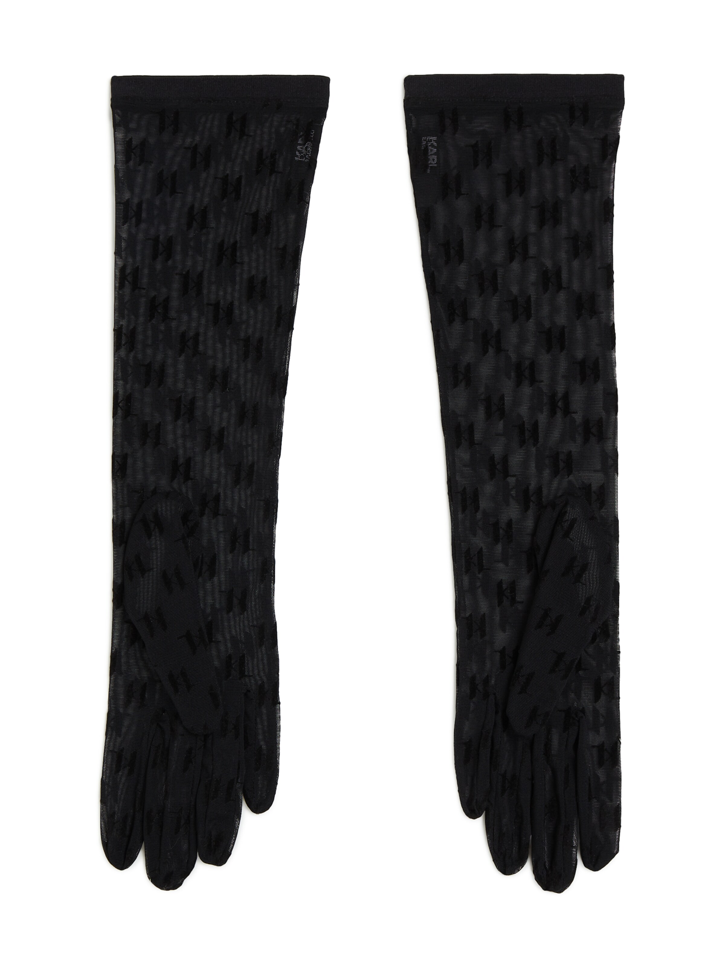 Karl Lagerfeld Full finger gloves in Black