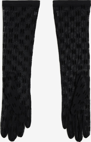 Karl Lagerfeld Full finger gloves in Black