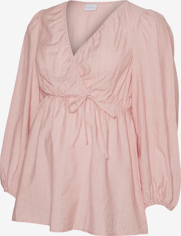 MAMALICIOUS Blouse 'KELLY TESS' in Roze: voorkant